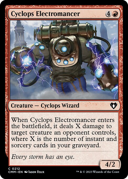 サイクロプスの電術師/Cyclops Electromancer [CMM] [FOIL]
