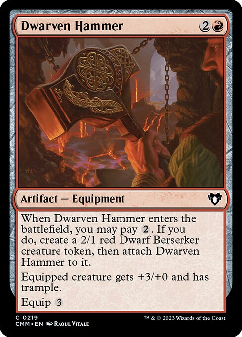 ドワーフの鎚/Dwarven Hammer [CMM] [FOIL]