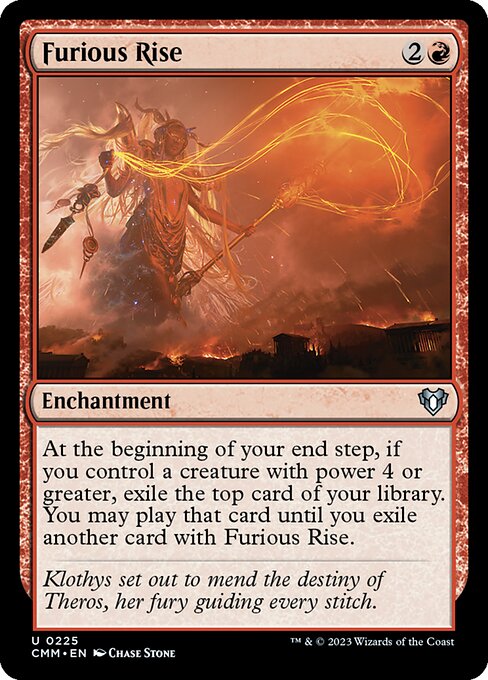 猛然たる顕現/Furious Rise [CMM] [FOIL]