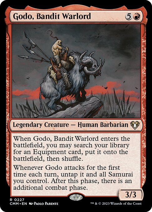 山賊の頭、伍堂/Godo, Bandit Warlord [CMM] [FOIL]