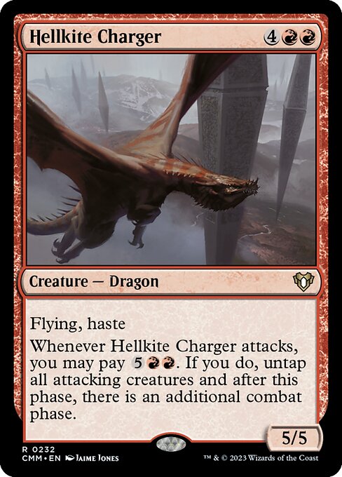 ヘルカイトの突撃者/Hellkite Charger [CMM] [FOIL]