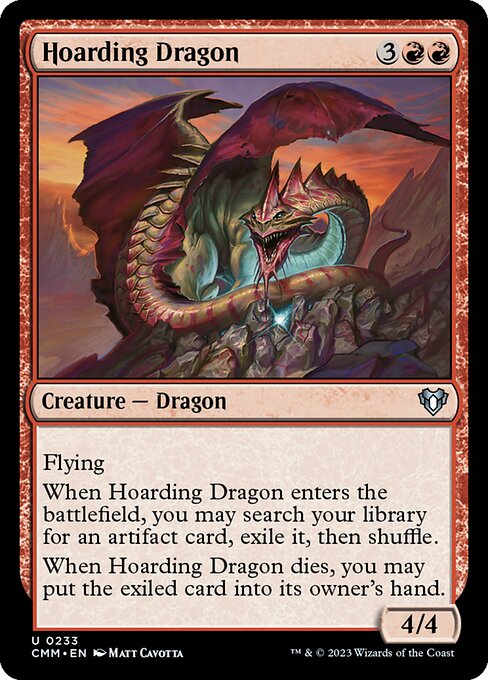 溜め込むドラゴン/Hoarding Dragon [CMM] [FOIL]