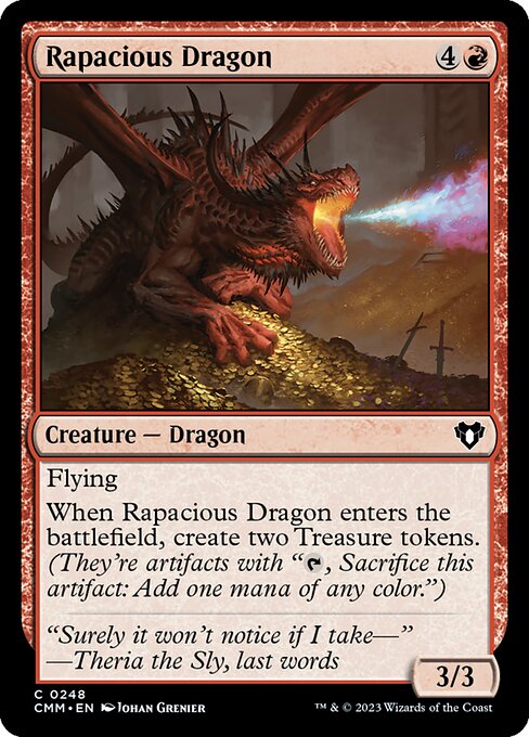 多欲なドラゴン/Rapacious Dragon [CMM] [FOIL]