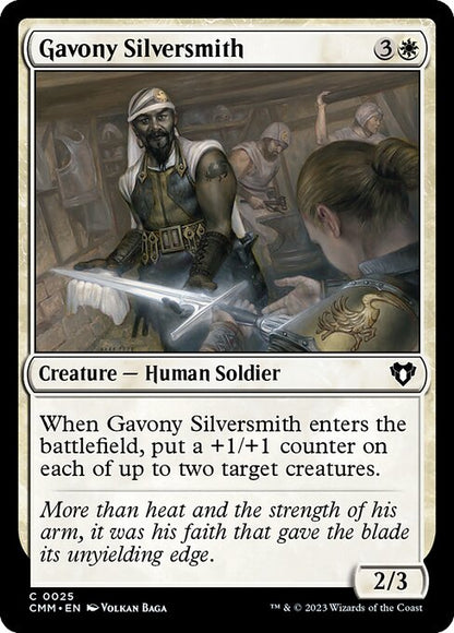 ガヴォニーの銀鍛冶師/Gavony Silversmith [CMM] [FOIL]