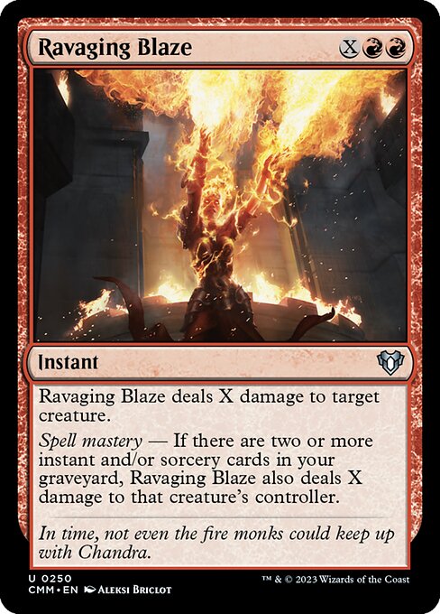 残虐無道の猛火/Ravaging Blaze [CMM] [FOIL]