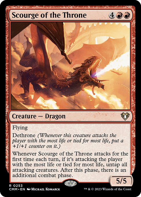 玉座の災い魔/Scourge of the Throne [CMM] [FOIL]