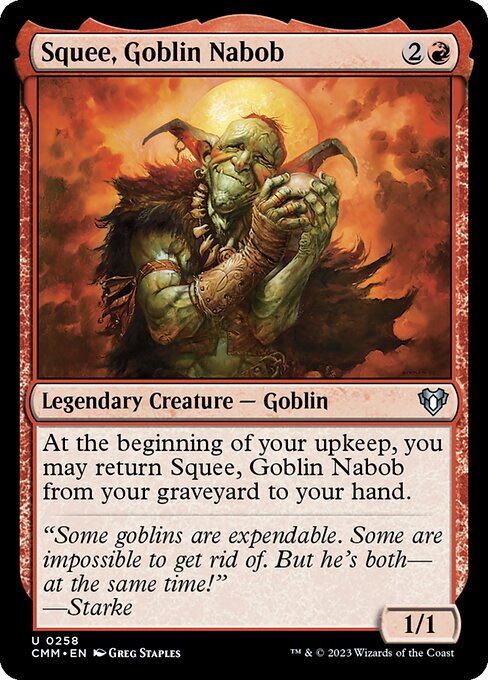 ゴブリンの太守スクイー/Squee, Goblin Nabob [CMM] [FOIL]