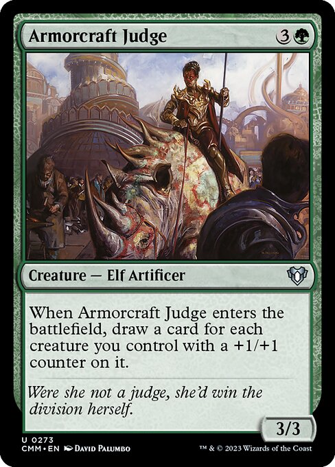 鎧作りの審判者/Armorcraft Judge [CMM] [FOIL]