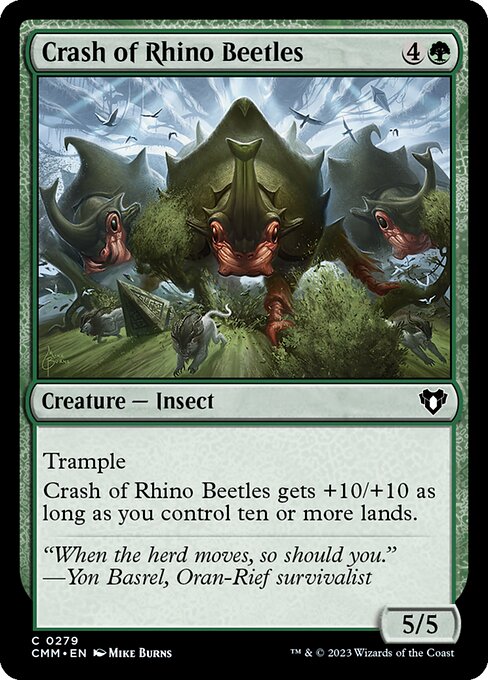 サイ甲虫の暴走/Crash of Rhino Beetles [CMM] [FOIL]