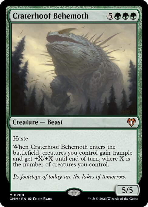 孔蹄のビヒモス/Craterhoof Behemoth [CMM] [FOIL]