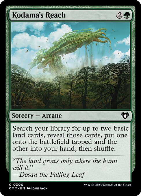 木霊の手の内/Kodama's Reach [CMM] [FOIL]