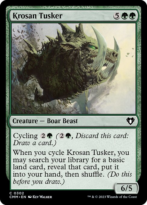 クローサの大牙獣/Krosan Tusker [CMM] [FOIL]