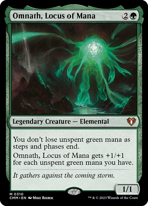 マナの座、オムナス/Omnath, Locus of Mana [CMM] [FOIL]