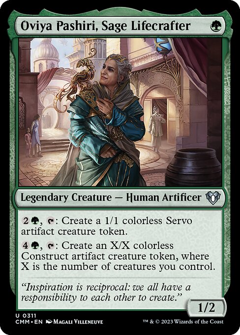 造命の賢者、オビア・パースリー/Oviya Pashiri, Sage Lifecrafter [CMM] [FOIL]