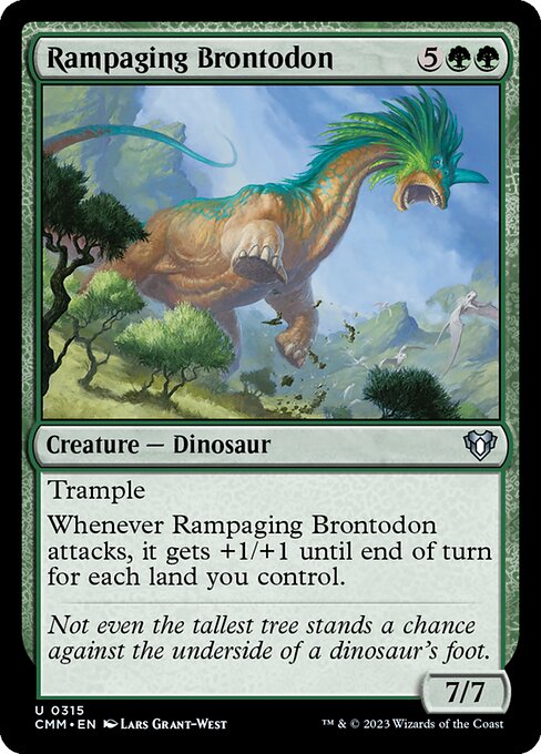暴れ回るブロントドン/Rampaging Brontodon [CMM] [FOIL]