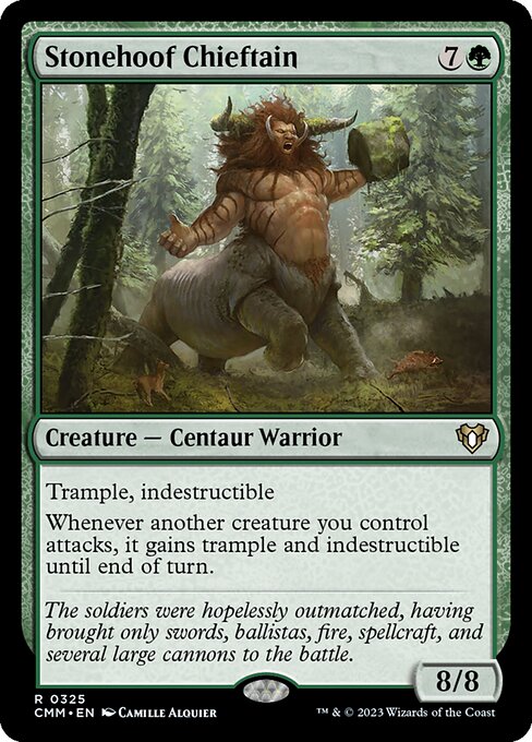 石蹄獣の酋長/Stonehoof Chieftain [CMM] [FOIL]