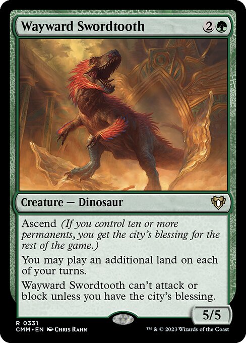 むら気な長剣歯/Wayward Swordtooth [CMM] [FOIL]