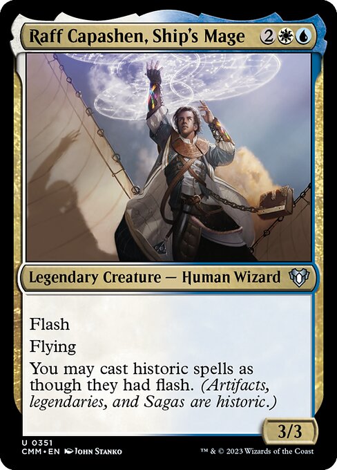 艦の魔道士、ラフ・キャパシェン/Raff Capashen, Ship's Mage [CMM] [FOIL]