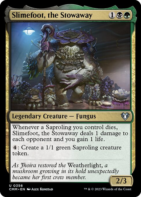 密航者、スライムフット/Slimefoot, the Stowaway [CMM] [FOIL]