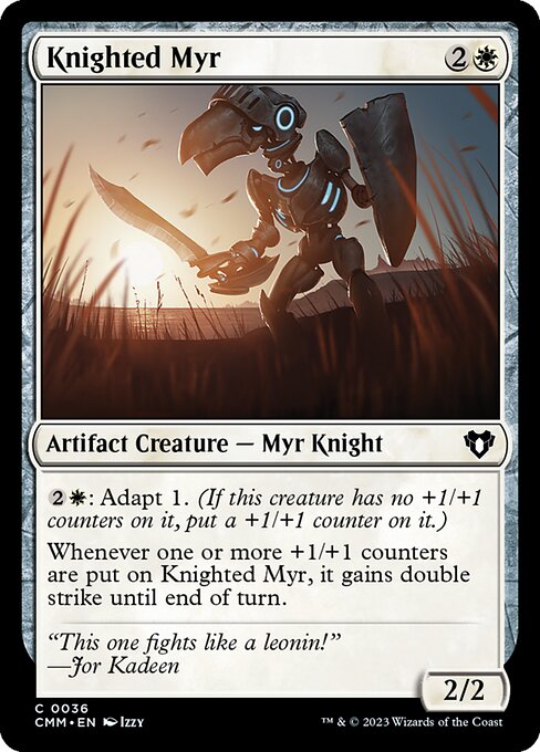 マイアの騎士/Knighted Myr [CMM] [FOIL]