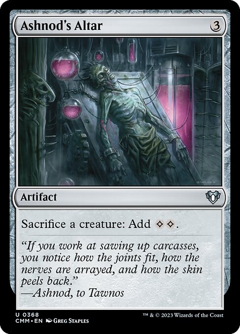 アシュノッドの供犠台/Ashnod's Altar [CMM] [FOIL]