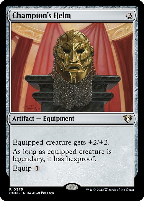 勇者の兜/Champion's Helm [CMM] [FOIL]