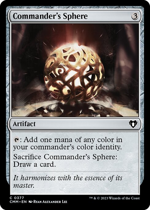 統率者の宝球/Commander's Sphere [CMM] [FOIL]