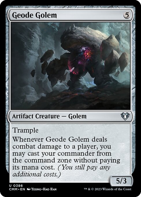 晶洞ゴーレム/Geode Golem [CMM] [FOIL]