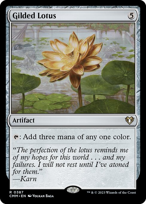 金粉の水蓮/Gilded Lotus [CMM] [FOIL]