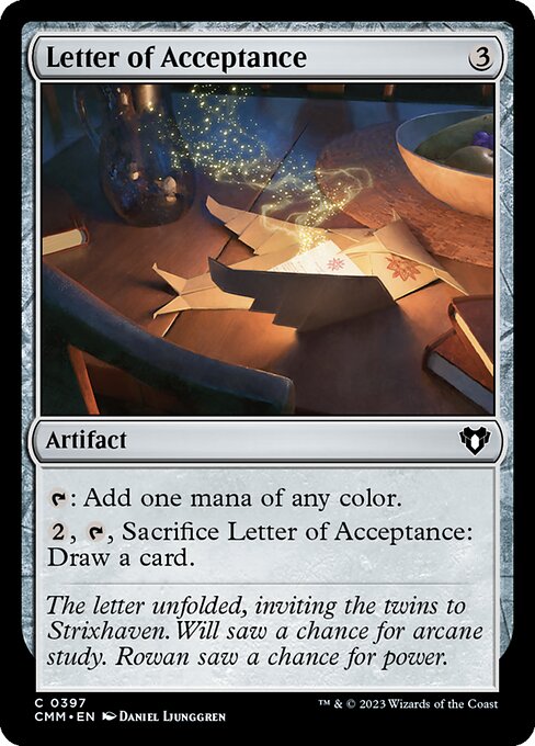 合格通知/Letter of Acceptance [CMM] [FOIL]