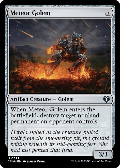 隕石ゴーレム/Meteor Golem [CMM] [FOIL]