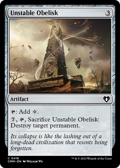 不安定なオベリスク/Unstable Obelisk [CMM] [FOIL]