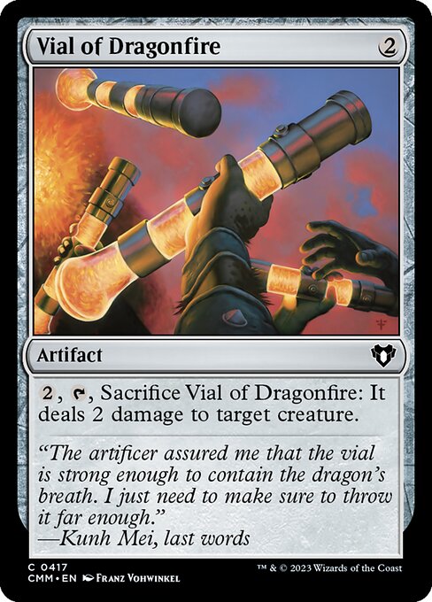 龍火の薬瓶/Vial of Dragonfire [CMM] [FOIL]