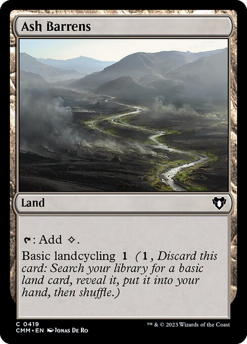 灰のやせ地/Ash Barrens [CMM] [FOIL]