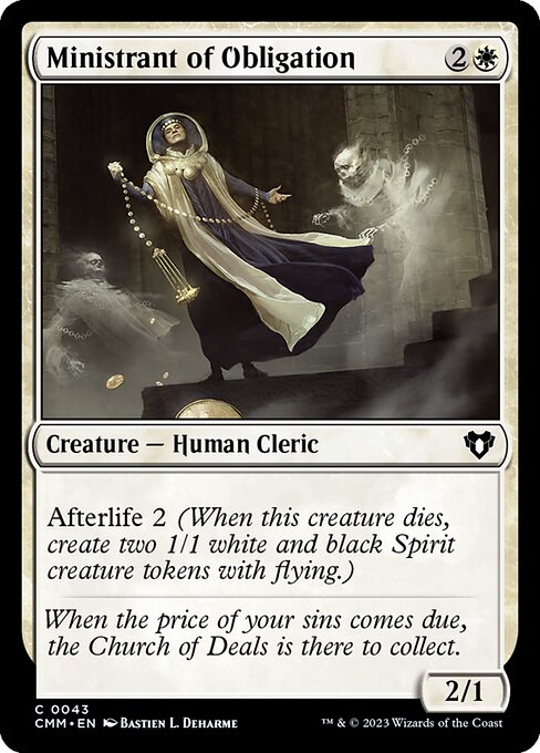 債務の聖職者/Ministrant of Obligation [CMM] [FOIL]