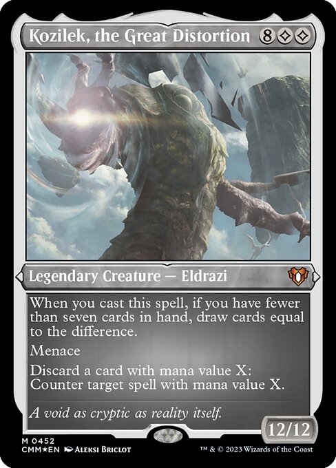 大いなる歪み、コジレック/Kozilek, the Great Distortion [CMM] [FOIL][エッチング]
