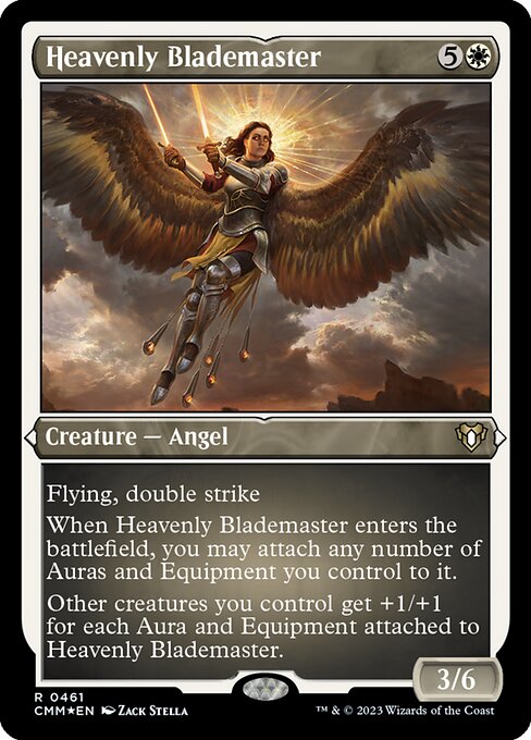 天の刃使い/Heavenly Blademaster [CMM] [FOIL][エッチング]