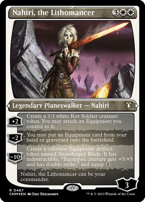 石術師、ナヒリ/Nahiri, the Lithomancer [CMM] [FOIL][エッチング]