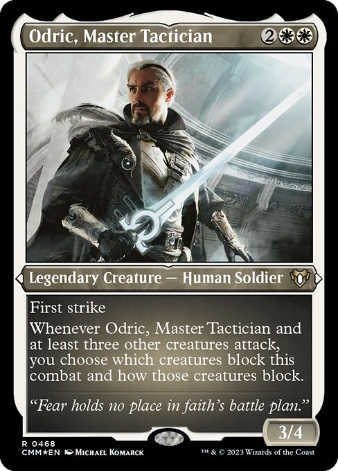 熟練の戦術家、オドリック/Odric, Master Tactician [CMM] [FOIL][エッチング]