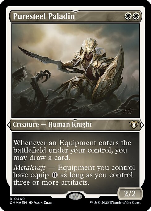 純鋼の聖騎士/Puresteel Paladin [CMM] [FOIL][エッチング]