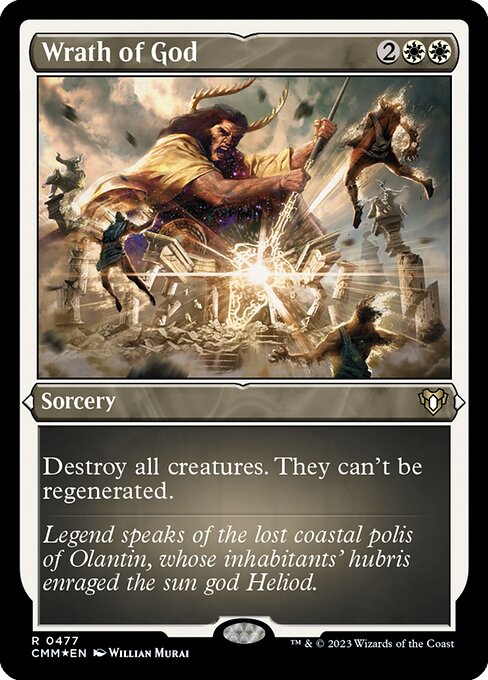 神の怒り/Wrath of God [CMM] [FOIL][エッチング]