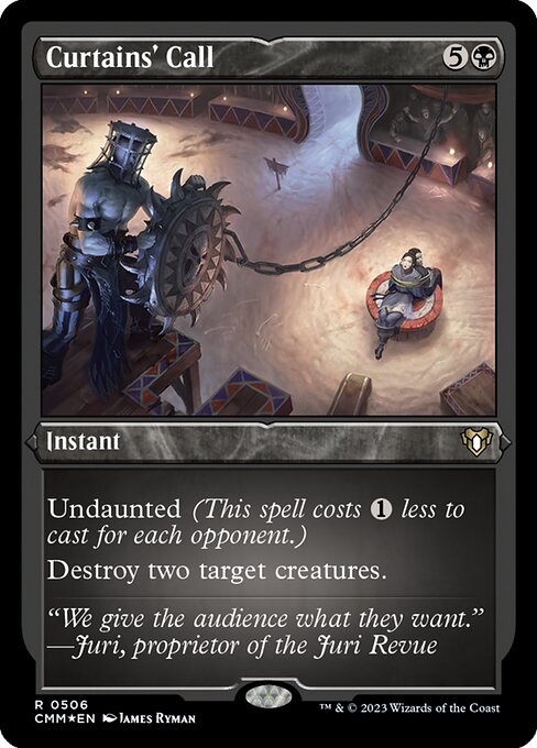幕切れ/Curtains' Call [CMM] [FOIL][エッチング]