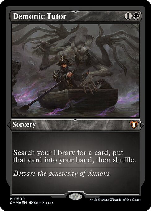 悪魔の教示者/Demonic Tutor [CMM] [FOIL][エッチング]