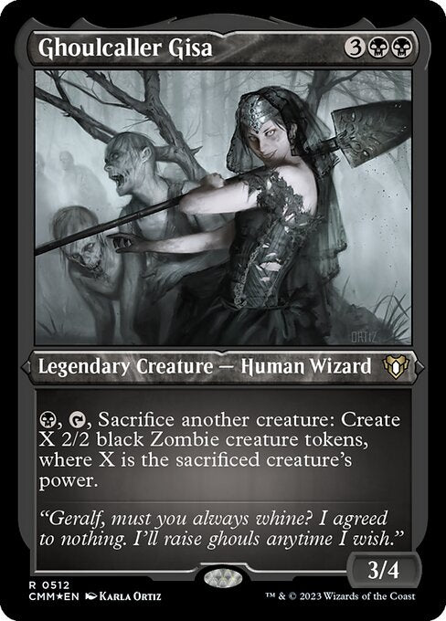 グール呼びのギサ/Ghoulcaller Gisa [CMM] [FOIL][エッチング]