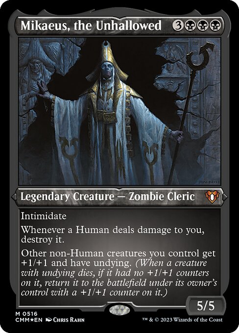 不浄なる者、ミケウス/Mikaeus, the Unhallowed [CMM] [FOIL][エッチング]