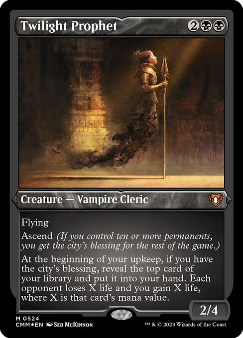 黄昏の預言者/Twilight Prophet [CMM] [FOIL][エッチング]