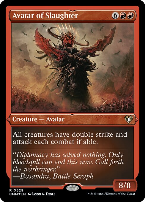 殺戮の化身/Avatar of Slaughter [CMM] [FOIL][エッチング]