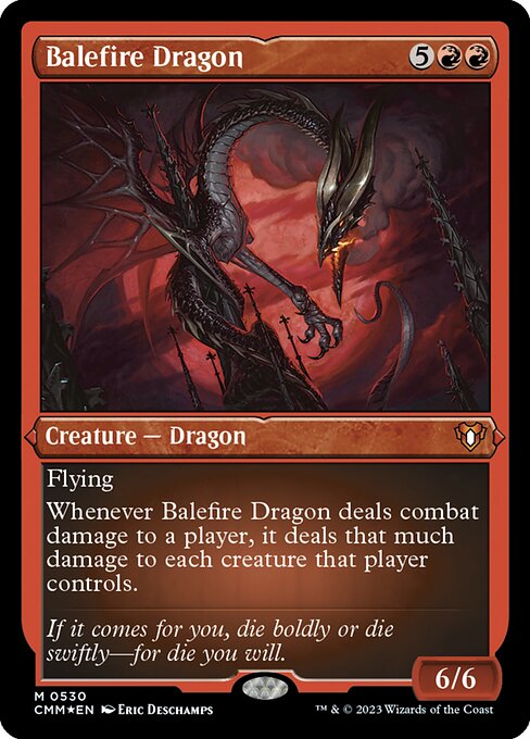 災火のドラゴン/Balefire Dragon [CMM] [FOIL][エッチング]