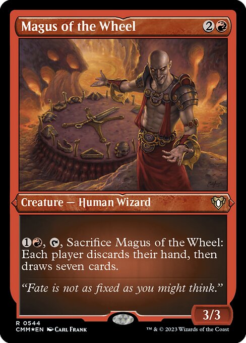 輪の大魔術師/Magus of the Wheel [CMM] [FOIL][エッチング]