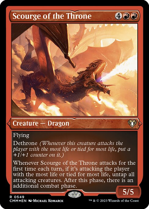 玉座の災い魔/Scourge of the Throne [CMM] [FOIL][エッチング]